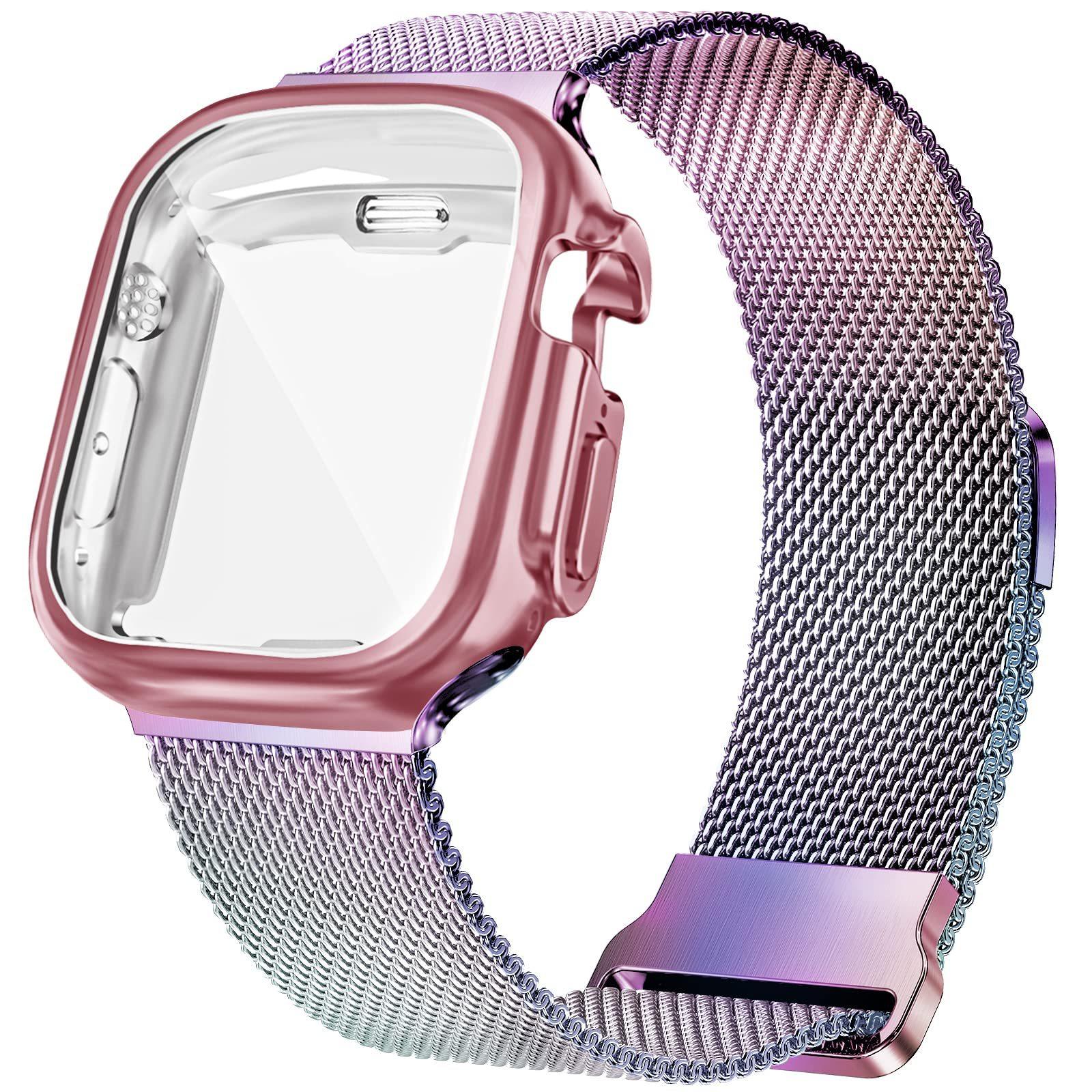 Applicable Apple Watch strap iwatch 10th generation ultra stainless steel Milan TPU all-inclusive electroplating protective case
Applicable Apple Watch strap iwatch 10th generation ultra stainless steel Milan TPU all-inclusive electroplating protective case