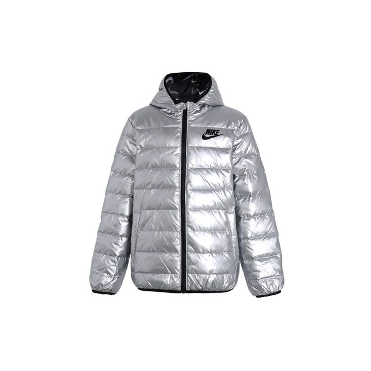 Nike Kids Full-Zip Shiny Hooded Logo Down Jacket Winter Kids outerwear Silver NY2142032GS-005 XS
Nike Kids Full-Zip Shiny Hooded Logo Down Jacket Winter Kids outerwear Silver NY2142032GS-005 XS