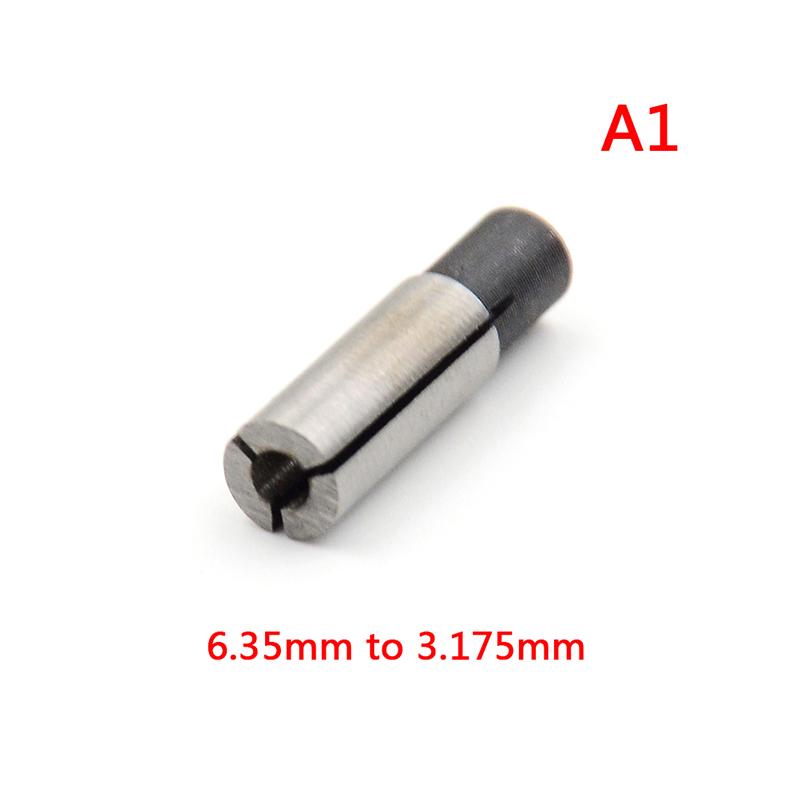 6.35mm To 3.175mm 1/8 Engraving Bit Router Tool Adapter For Engraving Collet
6.35mm To 3.175mm 1/8 Engraving Bit Router Tool Adapter For Engraving Collet