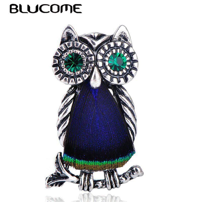 Blucome, Новое поступление, винтажная брошь в форме совы с зелеными глазами, булавка, украшения в виде животных для детей, аксессуары для корсажа
Blucome, Новое поступление, винтажная брошь в форме совы с зелеными глазами, булавка, украшения в виде животных для детей, аксессуары для корсажа