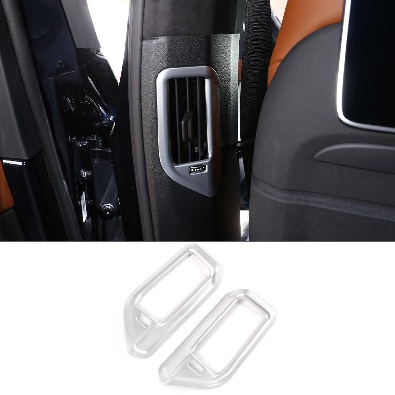 For BMW X5 G05 X7 G07 2019-2026 ABS Carbon fiber Car B Pillar Air Conditioner Outlet Frame Cover Trim Stickers Car Accessories
For BMW X5 G05 X7 G07 2019-2026 ABS Carbon fiber Car B Pillar Air Conditioner Outlet Frame Cover Trim Stickers Car Accessories