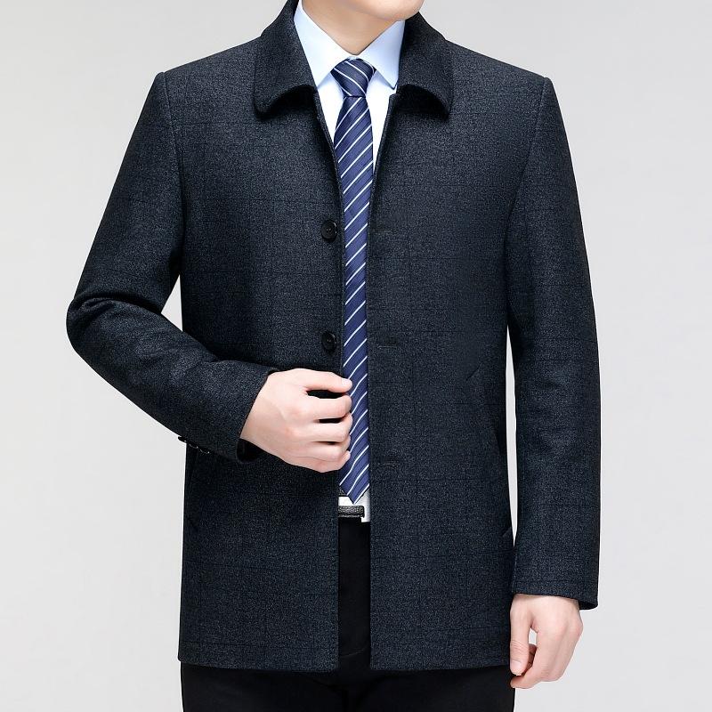 Plaid Windbreaker Men s Mid-length Spring and Autumn New Style Middle-aged and Elderly Men s Business Casual Dad Jacket Wool Coat 170
Plaid Windbreaker Men s Mid-length Spring and Autumn New Style Middle-aged and Elderly Men s Business Casual Dad Jacket Wool Coat 170