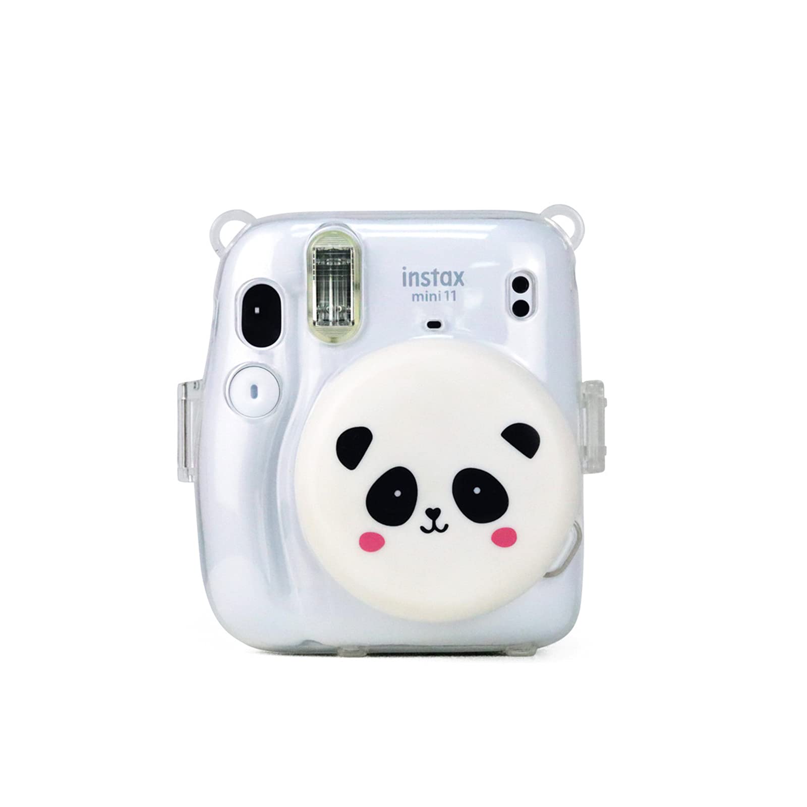 HIYQIN Cheki Case Fujifilm instax mini 11 Case Lens Cap Cute Panda Transparent Cover and Lens Lid Set with Shoulder Strap Hard Case PC Silicone Cap
HIYQIN Cheki Case Fujifilm instax mini 11 Case Lens Cap Cute Panda Transparent Cover and Lens Lid Set with Shoulder Strap Hard Case PC Silicone Cap