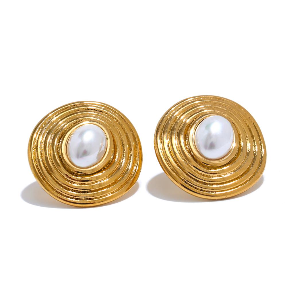 Yhpup 7g/pair Stainless Steel Simulated Pearls Round Exquisite Stud Earrings Rust Proof Versatile Classic Fashion Jewelry Gift
Yhpup 7g/pair Stainless Steel Simulated Pearls Round Exquisite Stud Earrings Rust Proof Versatile Classic Fashion Jewelry Gift