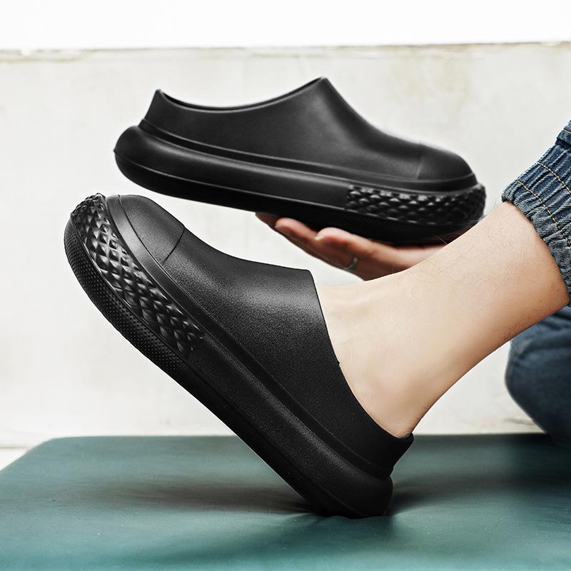 Тапочки Baotou мужские 2025 года, новая весенняя повседневная верхняя одежда, водонепроницаемые, с толстой подошвой, износостойкие, для пары, для прогулок по морю, полутапочки 36 чёрный
Тапочки Baotou мужские 2025 года, новая весенняя повседневная верхняя одежда, водонепроницаемые, с толстой подошвой, износостойкие, для пары, для прогулок по морю, полутапочки 36 чёрный