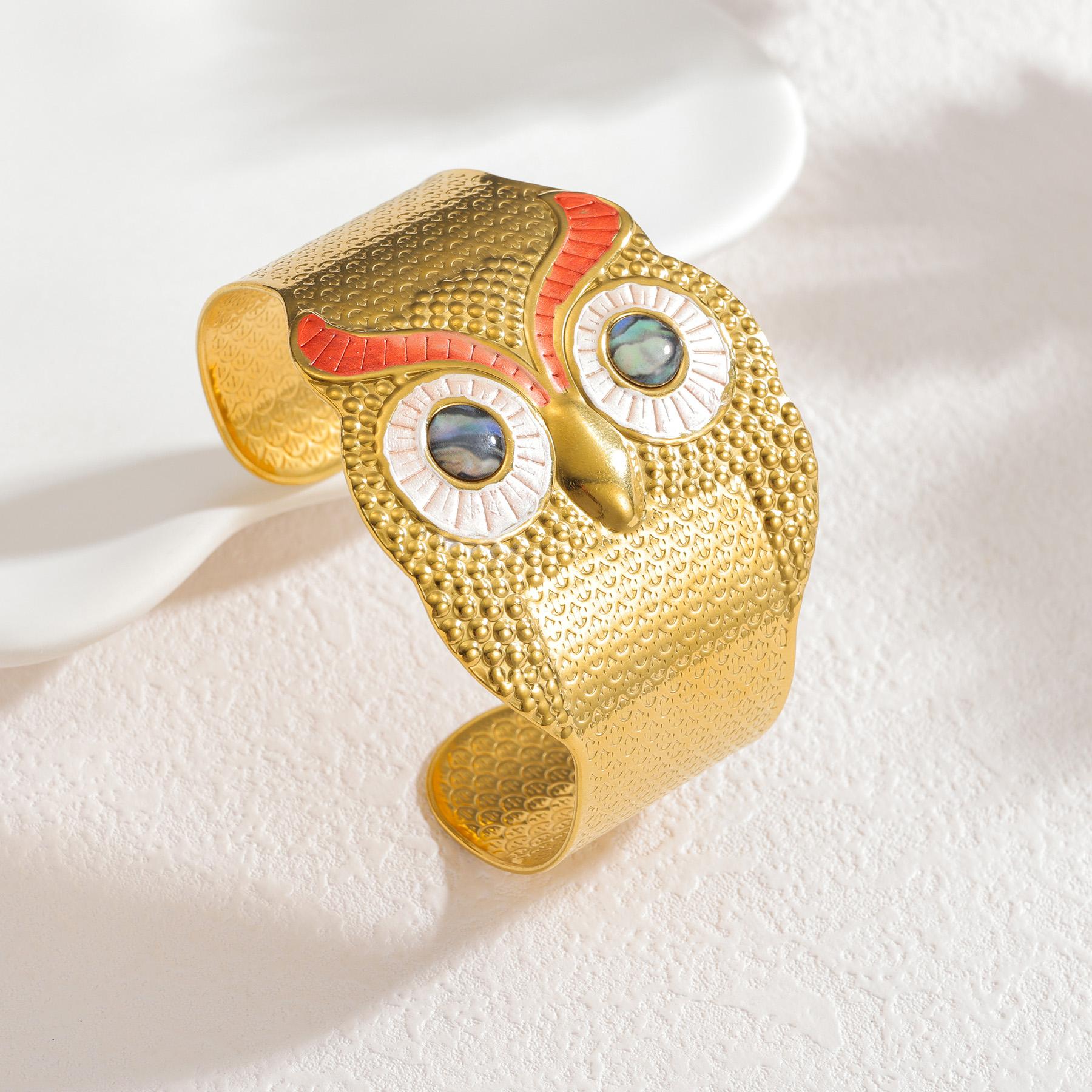 Atoztide Stainless Steel Exaggerated Texture Owl Bracelet for Women Statement Design Wide Cuff Bangle Christmas Jewelry Gift красный
Atoztide Stainless Steel Exaggerated Texture Owl Bracelet for Women Statement Design Wide Cuff Bangle Christmas Jewelry Gift красный
