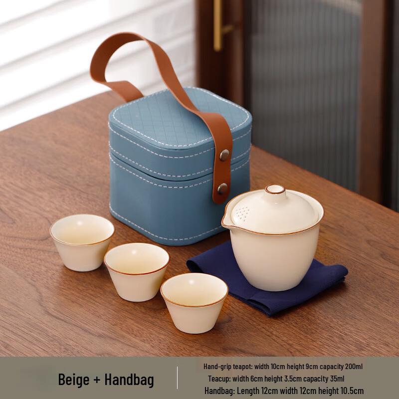 Shangqi Portable Ceramic Travel Tea Set
Shangqi Portable Ceramic Travel Tea Set