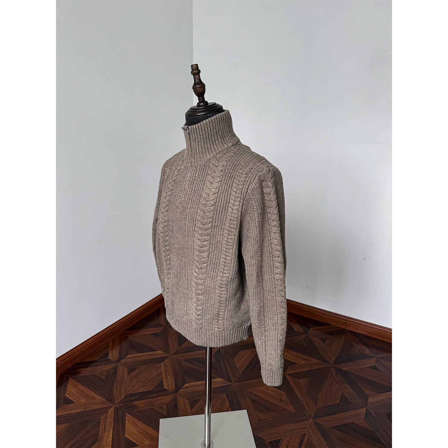 Retro Men s Loose Harajuku Solid Color High Neck Pullover Knitwear XL хакі
Retro Men s Loose Harajuku Solid Color High Neck Pullover Knitwear XL хакі