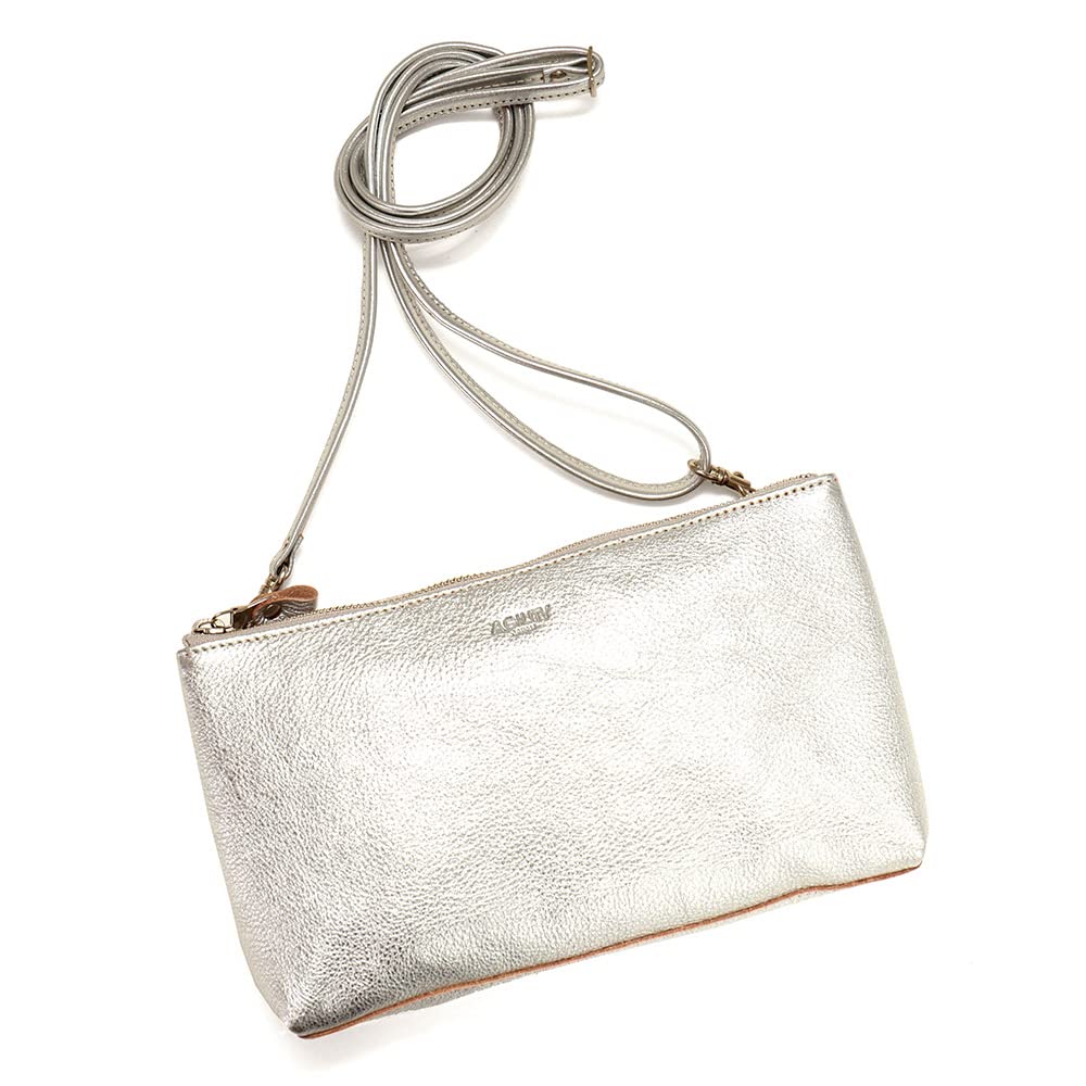 AGILITY affa Chic Mini Shoulder Women s Small, Compact, Horizontal, Crossbody Shoulder Bag, Genuine Leather, Gold and Silver
AGILITY affa Chic Mini Shoulder Women s Small, Compact, Horizontal, Crossbody Shoulder Bag, Genuine Leather, Gold and Silver