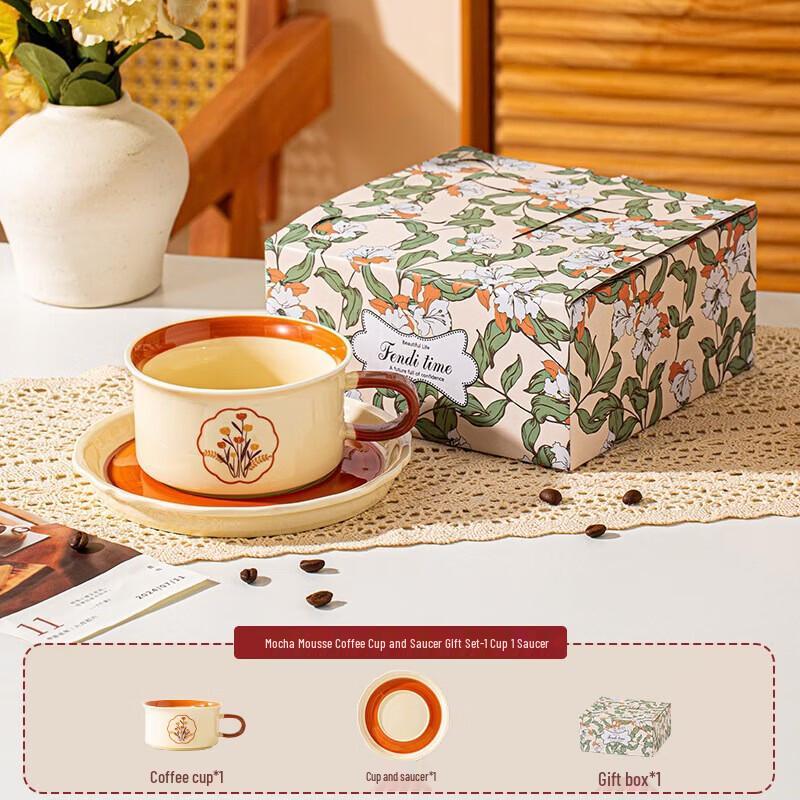 Ceramic Coffee & Tea Cup and Saucer Gift Set
Ceramic Coffee & Tea Cup and Saucer Gift Set