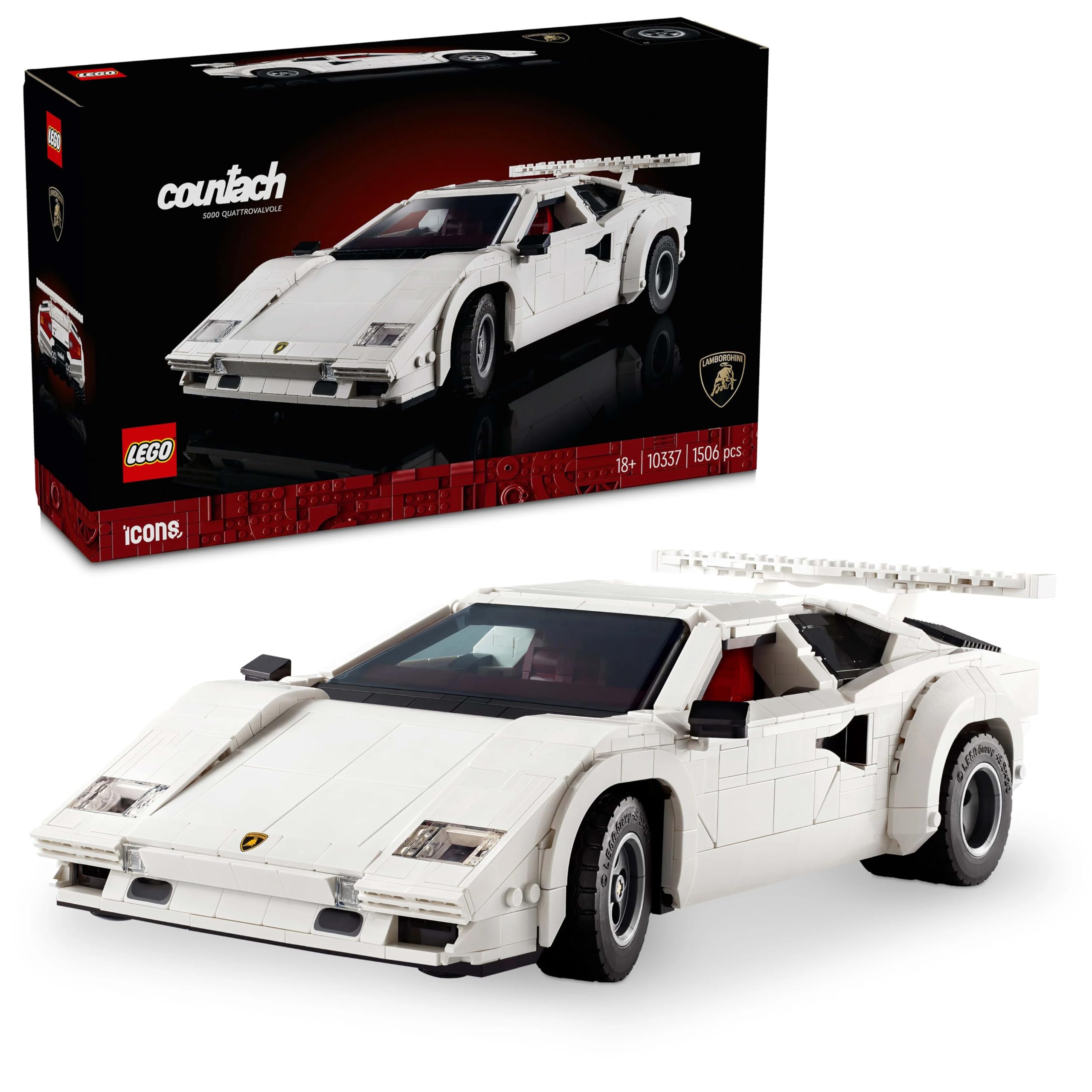 LEGO Icon Lamborghini Countach 5000 Quattrovalvole 10337 (Возраст 18+)
LEGO Icon Lamborghini Countach 5000 Quattrovalvole 10337 (Возраст 18+)