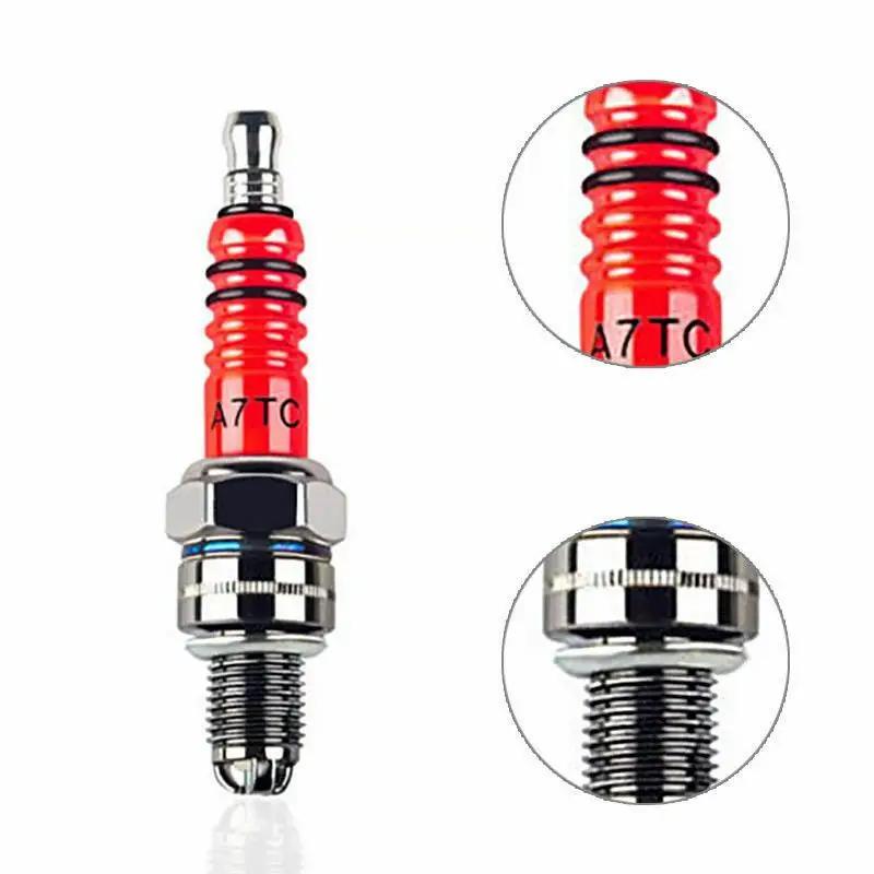 3 Electrode Spark Plug A7TC - Racing Performance for 50cc to 150cc Motorcycle Parts
3 Electrode Spark Plug A7TC - Racing Performance for 50cc to 150cc Motorcycle Parts