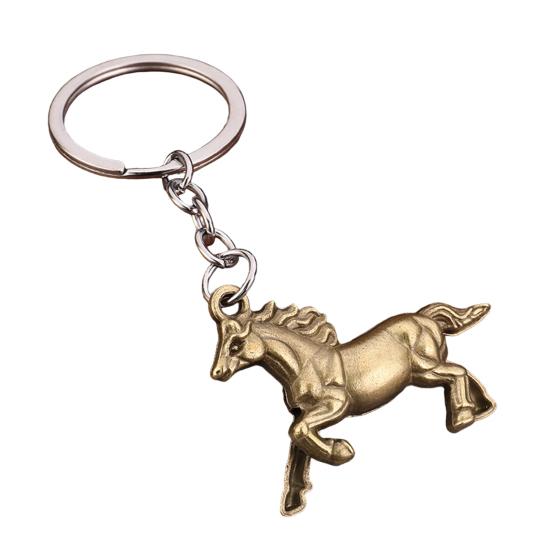 Keychain Pendant Zinc Alloy Texture Horse Charm Lightweight Portable Key Chain Backpack Bag Accessory
Keychain Pendant Zinc Alloy Texture Horse Charm Lightweight Portable Key Chain Backpack Bag Accessory