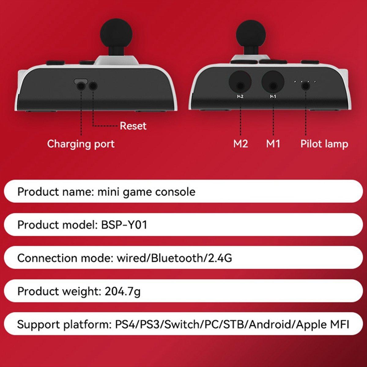 Wireless Joystick Controller Fighting Game Fight Stick Gaming Joystick for ///Switch/PC/Android Black China Mainland
Wireless Joystick Controller Fighting Game Fight Stick Gaming Joystick for ///Switch/PC/Android Black China Mainland