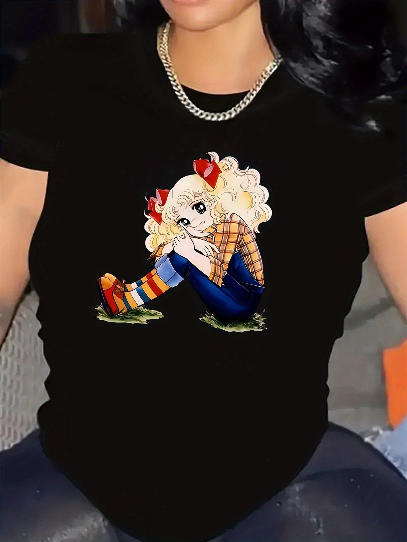 Женская милая футболка с принтом мультяшного персонажа, повседневная спортивная черная с блондинистым графическим рисунком, с коротким рукавом, круглым вырезом, оверсайз 4XL
Женская милая футболка с принтом мультяшного персонажа, повседневная спортивная черная с блондинистым графическим рисунком, с коротким рукавом, круглым вырезом, оверсайз 4XL