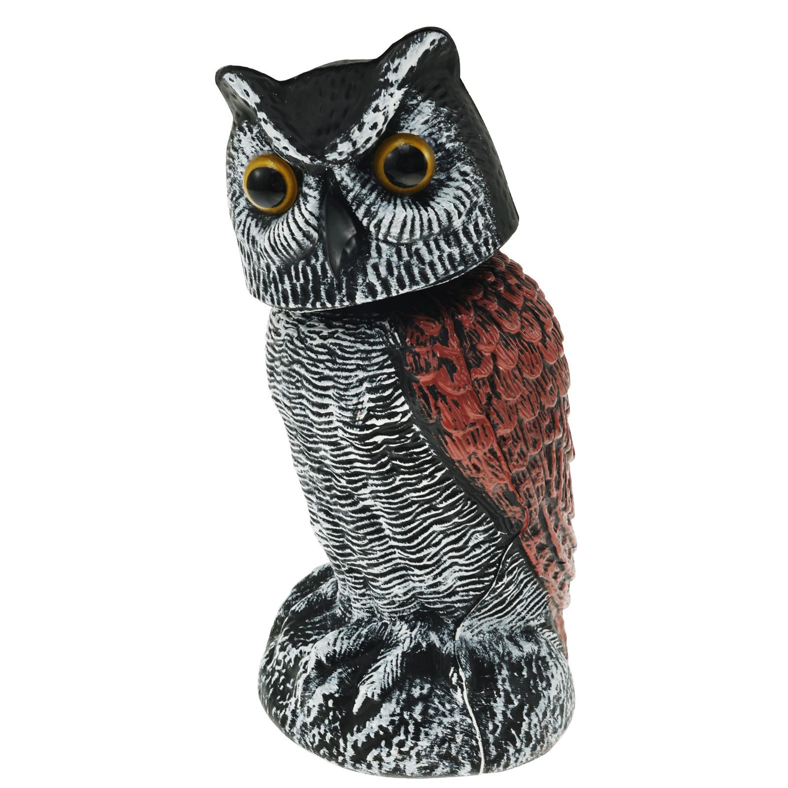 Вращение на 360°, имитация совы, статуэтка-приманка, активируемая движением, пугало, трясущееся головой, реалистичное средство отпугивания птиц
Вращение на 360°, имитация совы, статуэтка-приманка, активируемая движением, пугало, трясущееся головой, реалистичное средство отпугивания птиц