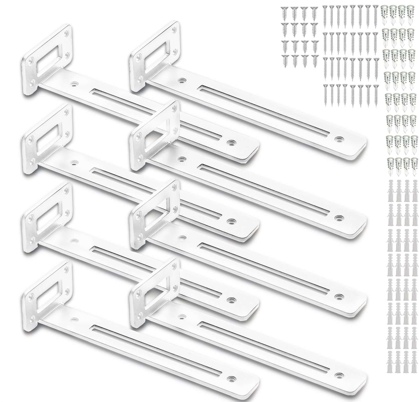 Patented product. Length: 25cm, Thickness: 3.5mm, Lightweight type. Shelf bracket, white, concealed shelf bracket, high load capacity, L-shaped bracke
Patented product. Length: 25cm, Thickness: 3.5mm, Lightweight type. Shelf bracket, white, concealed shelf bracket, high load capacity, L-shaped bracke