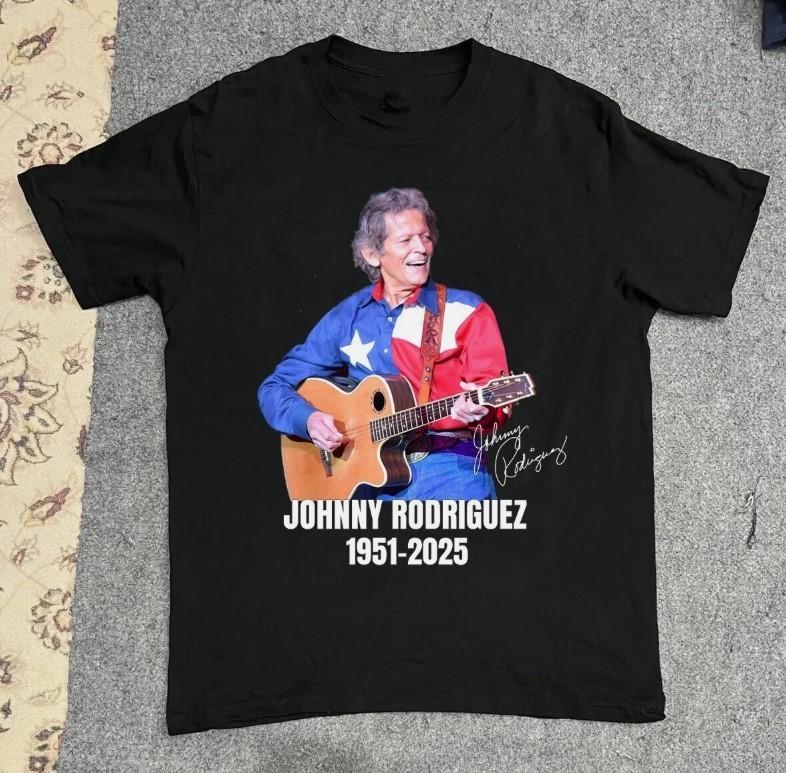 Remembering Johnny Rodriguez 1951-2025 Signed Black All Size Tee Shirt Unisex T-Shirt XL
Remembering Johnny Rodriguez 1951-2025 Signed Black All Size Tee Shirt Unisex T-Shirt XL