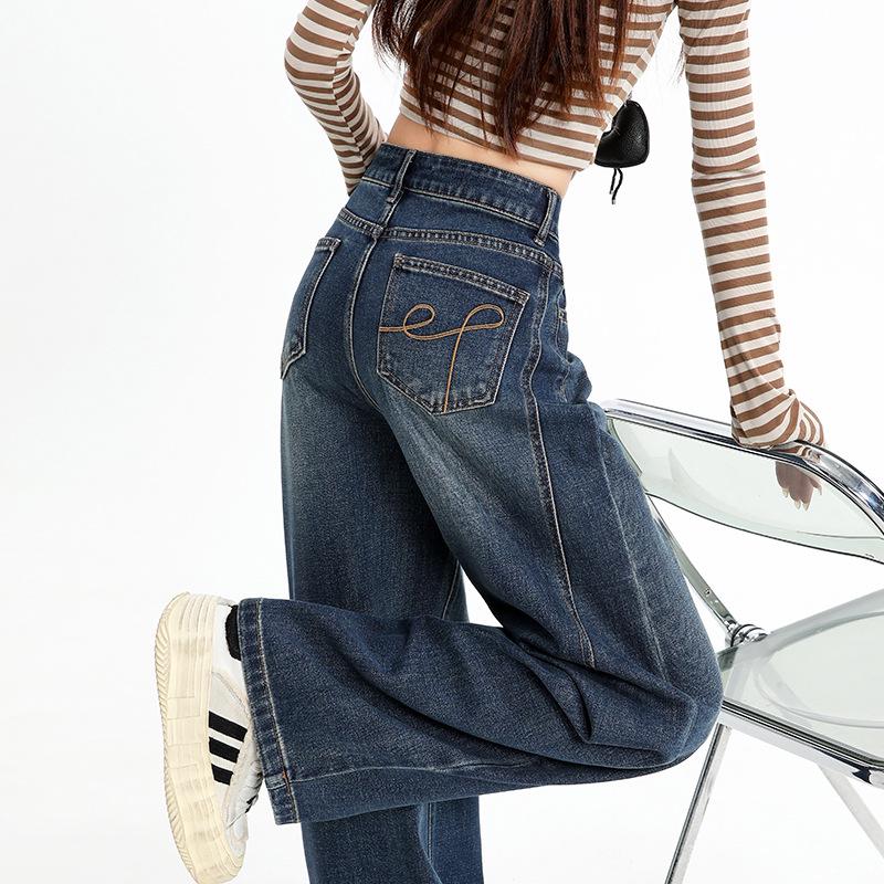 Spring 2026 Embroidered High-Waisted Wide-Leg Jeans for Women XS
Spring 2026 Embroidered High-Waisted Wide-Leg Jeans for Women XS
