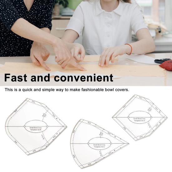 Шаблон для миски Cozy Template Многоразовый прозрачный шаблон для шитья Bowl Cozy Pattern Прозрачная швейная линейка для проектов по изготовлению мисок Cozy DIY B
Шаблон для миски Cozy Template Многоразовый прозрачный шаблон для шитья Bowl Cozy Pattern Прозрачная швейная линейка для проектов по изготовлению мисок Cozy DIY B