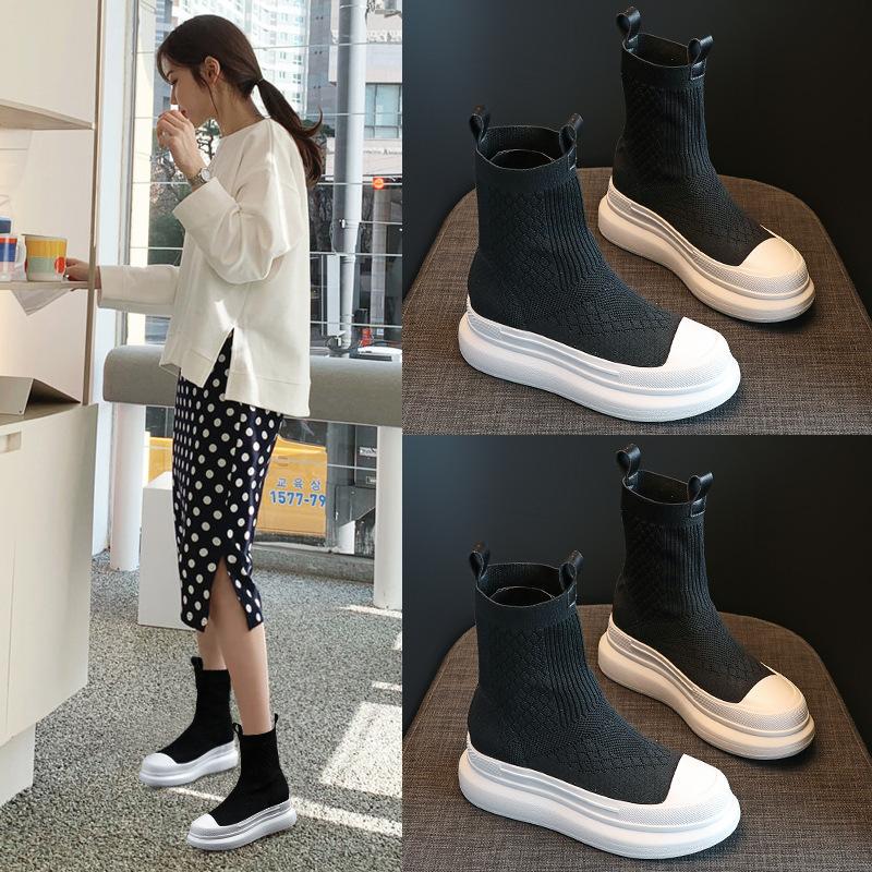 Socks boots women s autumn new fly-woven shoes women s inner heightening elastic boots socks shoes Martin boots women 34 чорний
Socks boots women s autumn new fly-woven shoes women s inner heightening elastic boots socks shoes Martin boots women 34 чорний