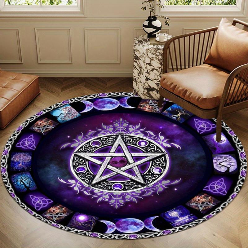 1pc Purple Wizard Mat Non-Slip Polyester 1pc Mystical Purple Wizard Pentagonal Moon Round Mat | Hand Washable Floor Mat for 60cm-dia.
1pc Purple Wizard Mat Non-Slip Polyester 1pc Mystical Purple Wizard Pentagonal Moon Round Mat | Hand Washable Floor Mat for 60cm-dia.