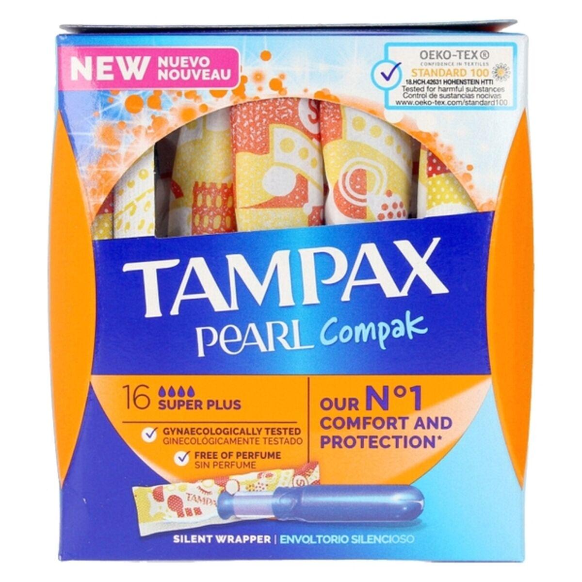 Тампон Super Plus Pearl Compak Tampax Tampax Pearl Compak 16 штук
Тампон Super Plus Pearl Compak Tampax Tampax Pearl Compak 16 штук
