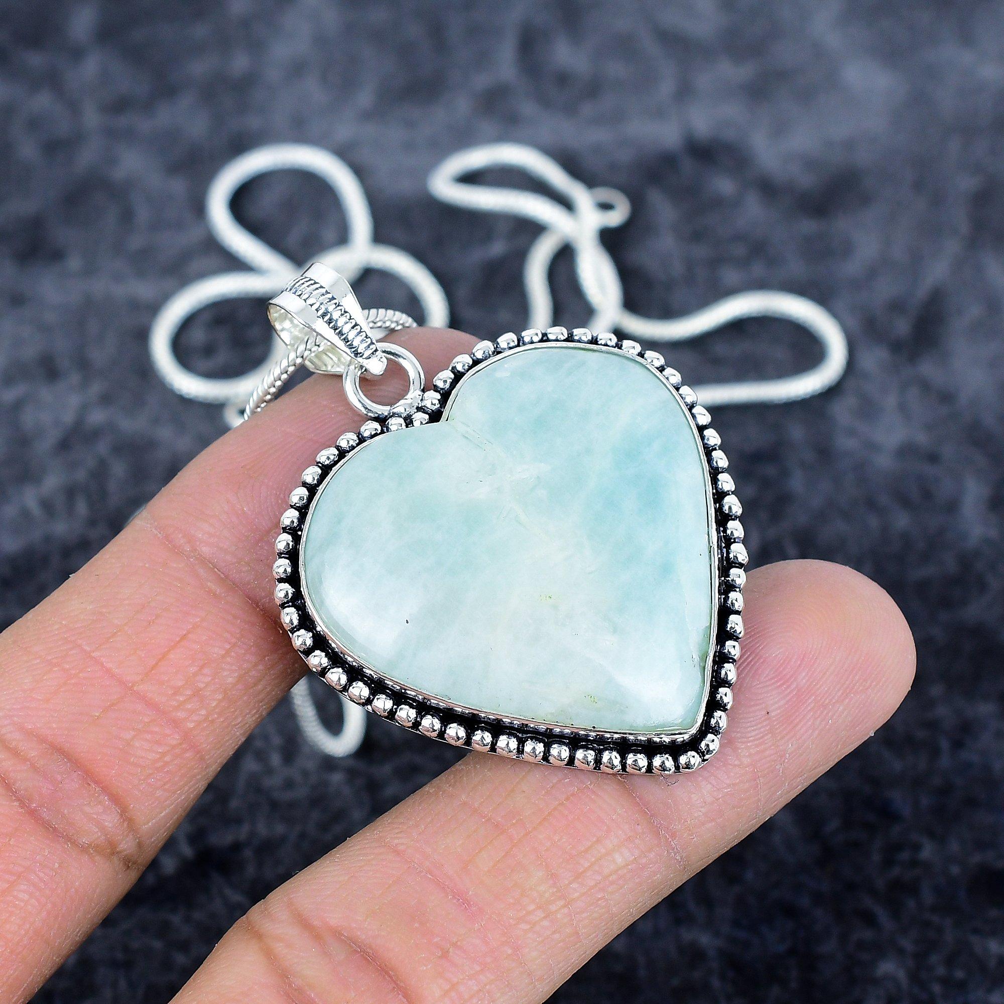 Amazonite Gemstone Handmade 925 Sterling Silver Jewelry Pendant 2.05 M-2935
Amazonite Gemstone Handmade 925 Sterling Silver Jewelry Pendant 2.05 M-2935