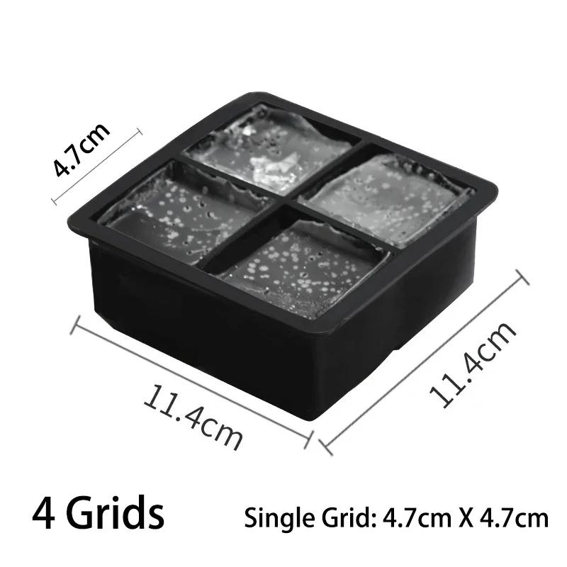 Large Food Grade Silicone Ice Tray Mold - 4/6/8/15 Grid Square Ice Cube Maker for DIY Bar Pub Wine Ice Blocks
Large Food Grade Silicone Ice Tray Mold - 4/6/8/15 Grid Square Ice Cube Maker for DIY Bar Pub Wine Ice Blocks