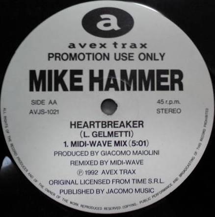 12inch Record MIKE HAMMER - Heartbreaker (Remix) AVJS1021 Avex Trax 1992 Japan Dance & Electronica Used
12inch Record MIKE HAMMER - Heartbreaker (Remix) AVJS1021 Avex Trax 1992 Japan Dance & Electronica Used