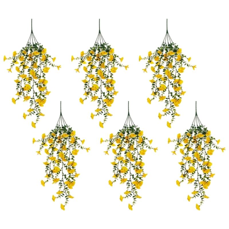 6Pcs Artificial Hanging Morning Glory Flower Plant Hanging Plant Flower Bouquets for Outdoor and Indoor Decoration
6Pcs Artificial Hanging Morning Glory Flower Plant Hanging Plant Flower Bouquets for Outdoor and Indoor Decoration