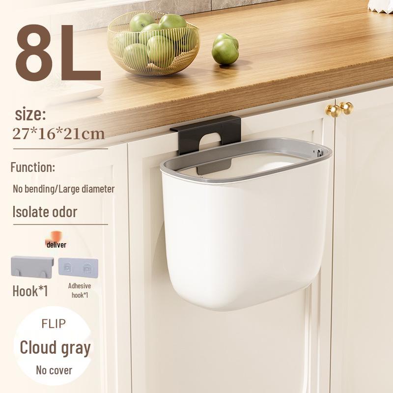 Wall-Mounted Kitchen Trash Can with Lid for Bathroom, Living Room & Cabinet Doors
Wall-Mounted Kitchen Trash Can with Lid for Bathroom, Living Room & Cabinet Doors