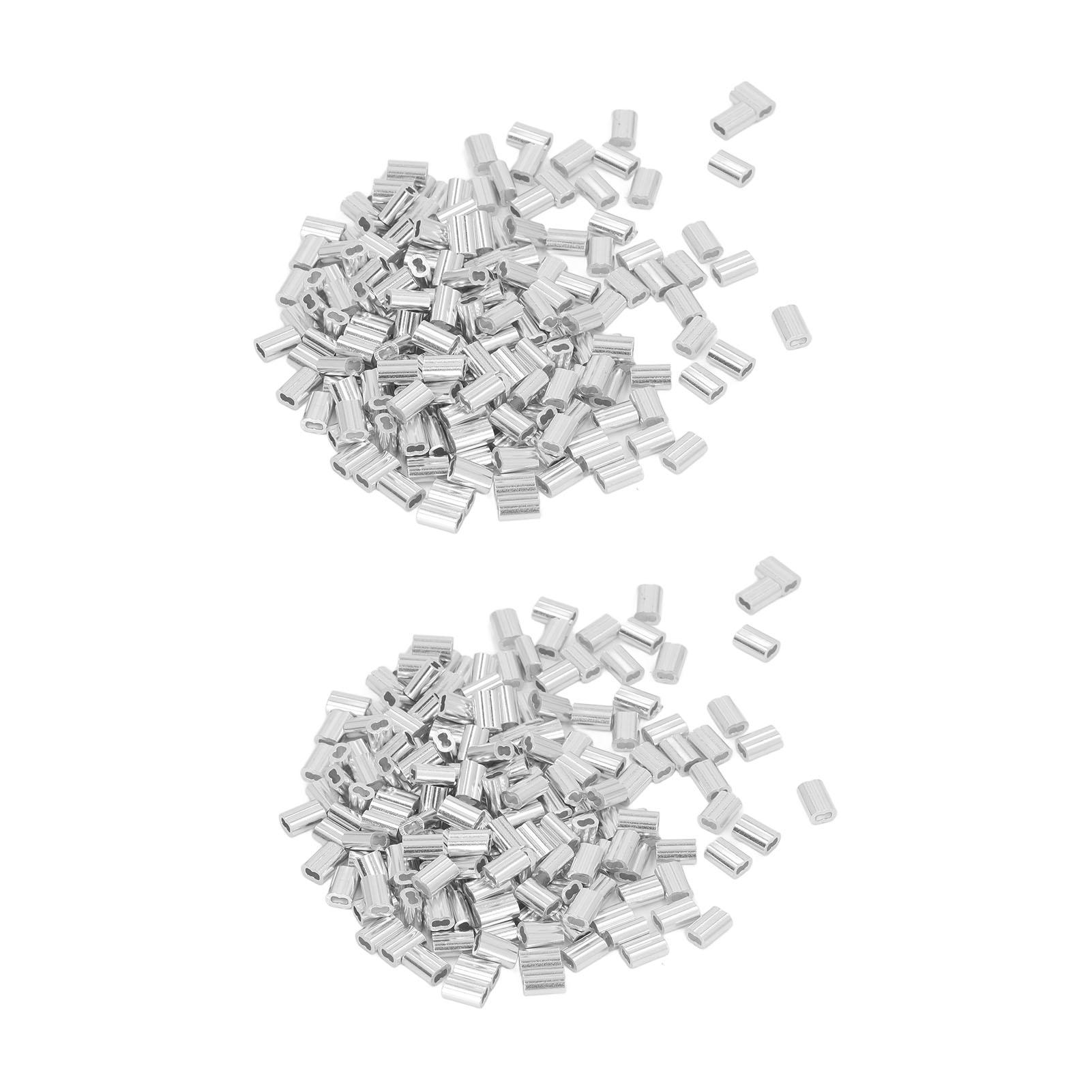 400pcs Fishing Line Connector Sleeves Double Hole Fixation Aluminum Crimping Loop Sleeve for Beauty Salon
400pcs Fishing Line Connector Sleeves Double Hole Fixation Aluminum Crimping Loop Sleeve for Beauty Salon
