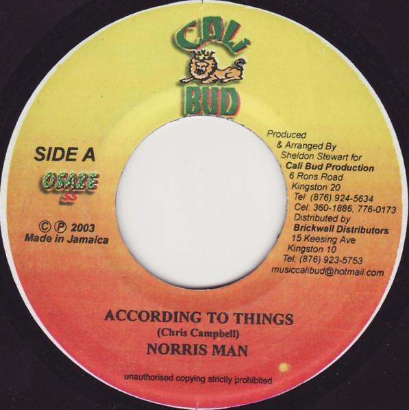 7inch Record NORRISMAN / ZUMJAY - According To Things / Dem Nuh Have NONE Cali Bud 2003 Jamaica Reggae, Ska & Dub Used
7inch Record NORRISMAN / ZUMJAY - According To Things / Dem Nuh Have NONE Cali Bud 2003 Jamaica Reggae, Ska & Dub Used
