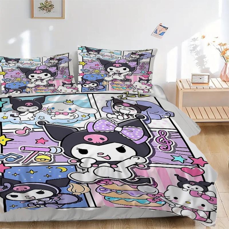 3pcs Hello Kitty and Friends Bedding Set, Including 1 Quilt Cover and 2 Pillow Shams, Without Filling, Soft and Comfortable Home Bedroom Fab 135x200cm
3pcs Hello Kitty and Friends Bedding Set, Including 1 Quilt Cover and 2 Pillow Shams, Without Filling, Soft and Comfortable Home Bedroom Fab 135x200cm