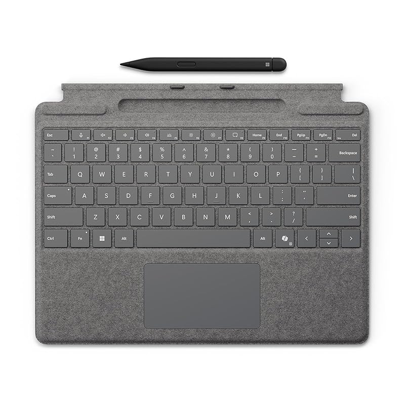 microsoft Surface Pro Keyboard (with pen storage/slim) with pen)/platinum / 8X6-00232
microsoft Surface Pro Keyboard (with pen storage/slim) with pen)/platinum / 8X6-00232