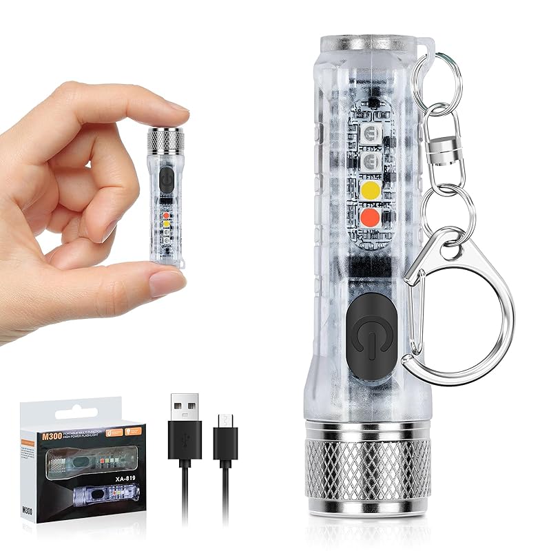 HUCOZY handy light mini flashlight USB-C rechargeable keychain light led Ultra small military powerful waterproof flash light bright Equipped with
HUCOZY handy light mini flashlight USB-C rechargeable keychain light led Ultra small military powerful waterproof flash light bright Equipped with