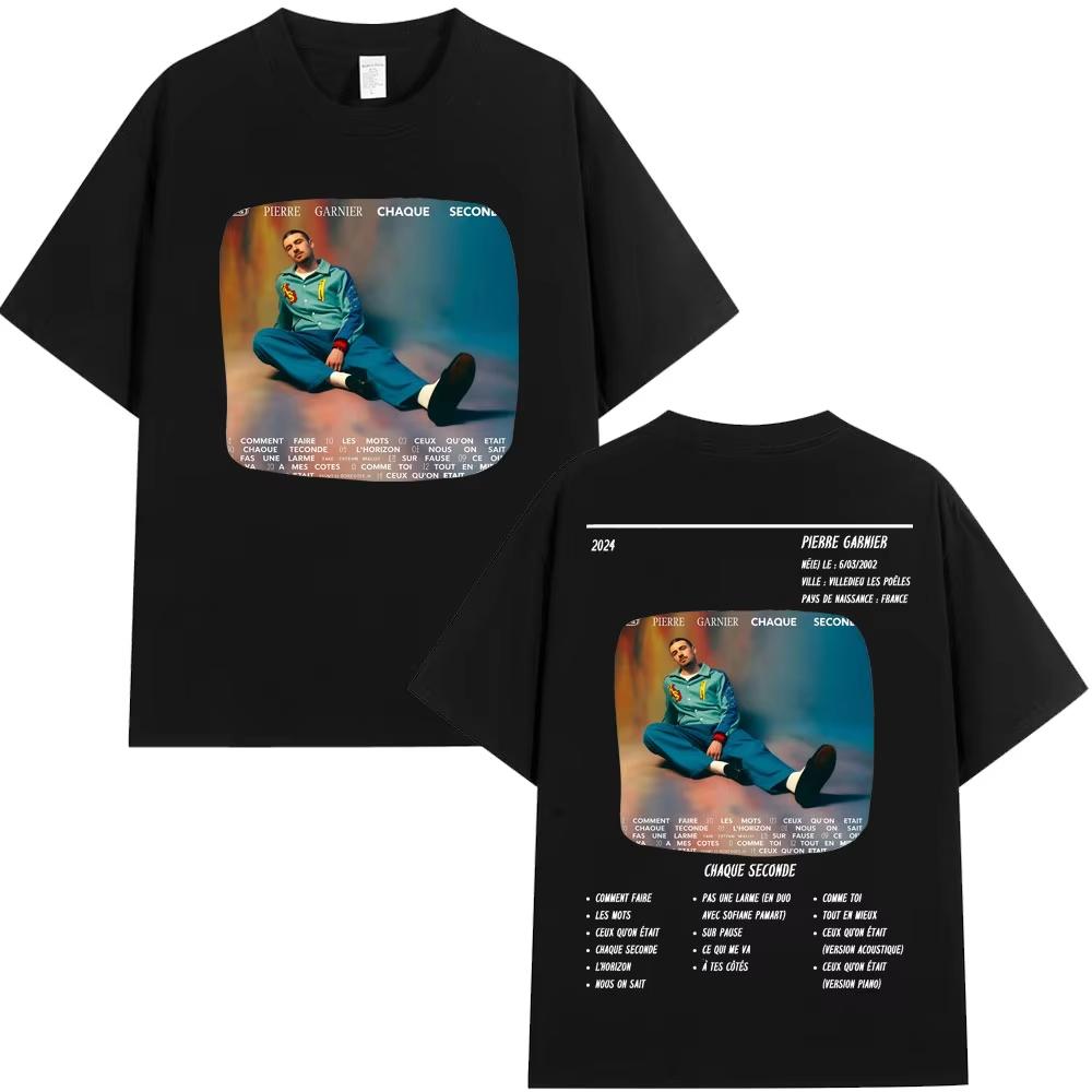Pierre Garnier Chaque Seconde Album Tour Tshirts Mens Womens Clothing Vintage Fashion Tshirt pure Cotton Casual T Shirt XL
Pierre Garnier Chaque Seconde Album Tour Tshirts Mens Womens Clothing Vintage Fashion Tshirt pure Cotton Casual T Shirt XL