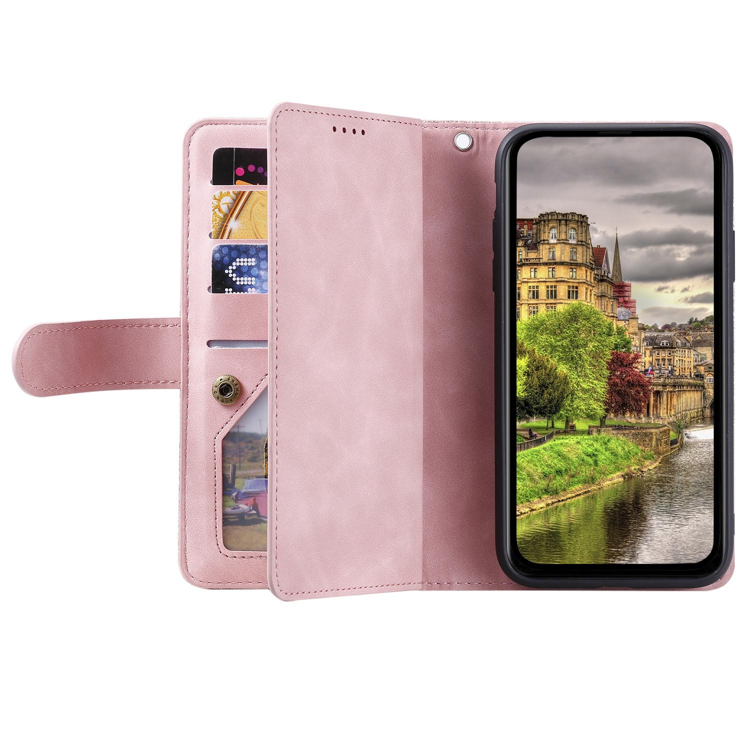 For Samsung Galaxy A23 4G/A23 5G (Global Version) Zipper Pocket PU Leather Phone Case 9 Card Slots Protective Cover Rose Gold
For Samsung Galaxy A23 4G/A23 5G (Global Version) Zipper Pocket PU Leather Phone Case 9 Card Slots Protective Cover Rose Gold
