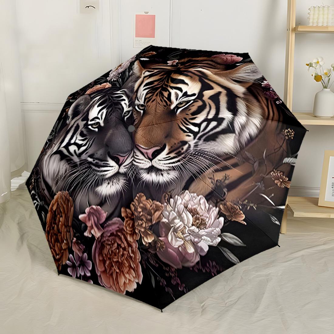 Tiger Roar Power Wildlife Compact Travel Automatic Umbrella with 8 Rib Compact Design Travel Essential Stylish Accessory Perfect Gift Women Men
Tiger Roar Power Wildlife Compact Travel Automatic Umbrella with 8 Rib Compact Design Travel Essential Stylish Accessory Perfect Gift Women Men