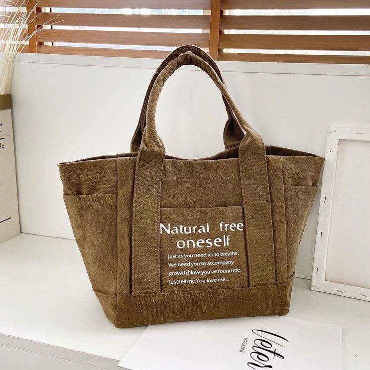 New simple canvas women s bag versatile women s shoulder bag literary and artistic fan casual handbag shopping bag tote bag хаки
New simple canvas women s bag versatile women s shoulder bag literary and artistic fan casual handbag shopping bag tote bag хаки
