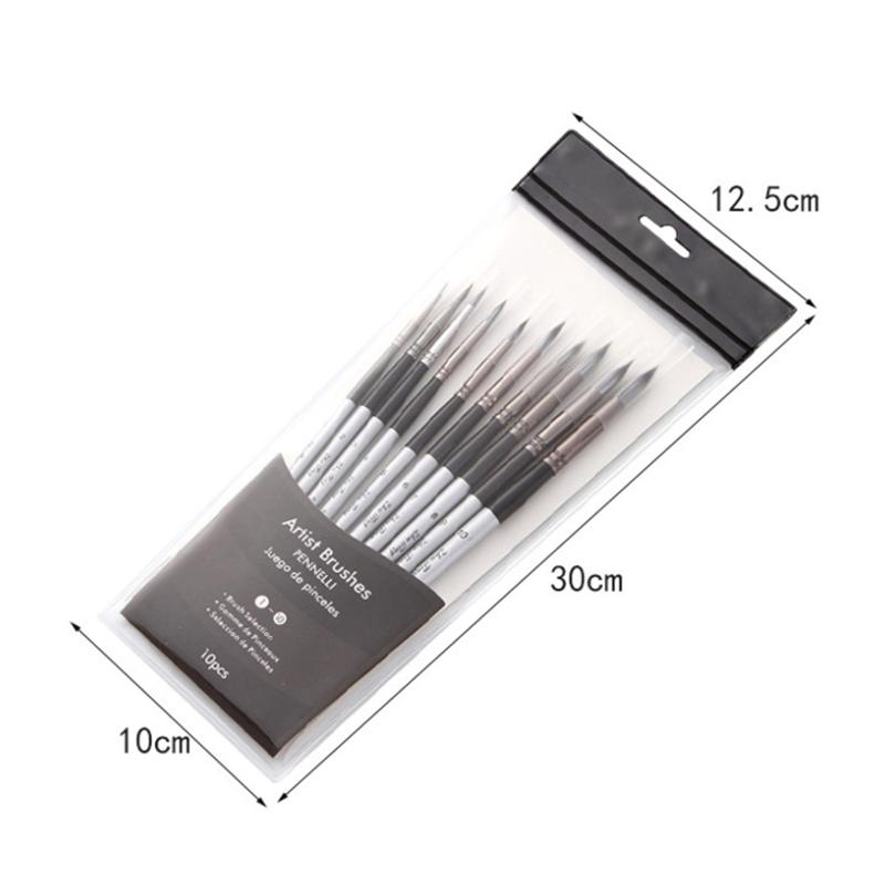 10 Pcs Art Painting Brushes Set, Professional Nylon Hair Wooden Handle Watercolor Oil Acrylic Paint Brush Pen Drawing Tool
10 Pcs Art Painting Brushes Set, Professional Nylon Hair Wooden Handle Watercolor Oil Acrylic Paint Brush Pen Drawing Tool