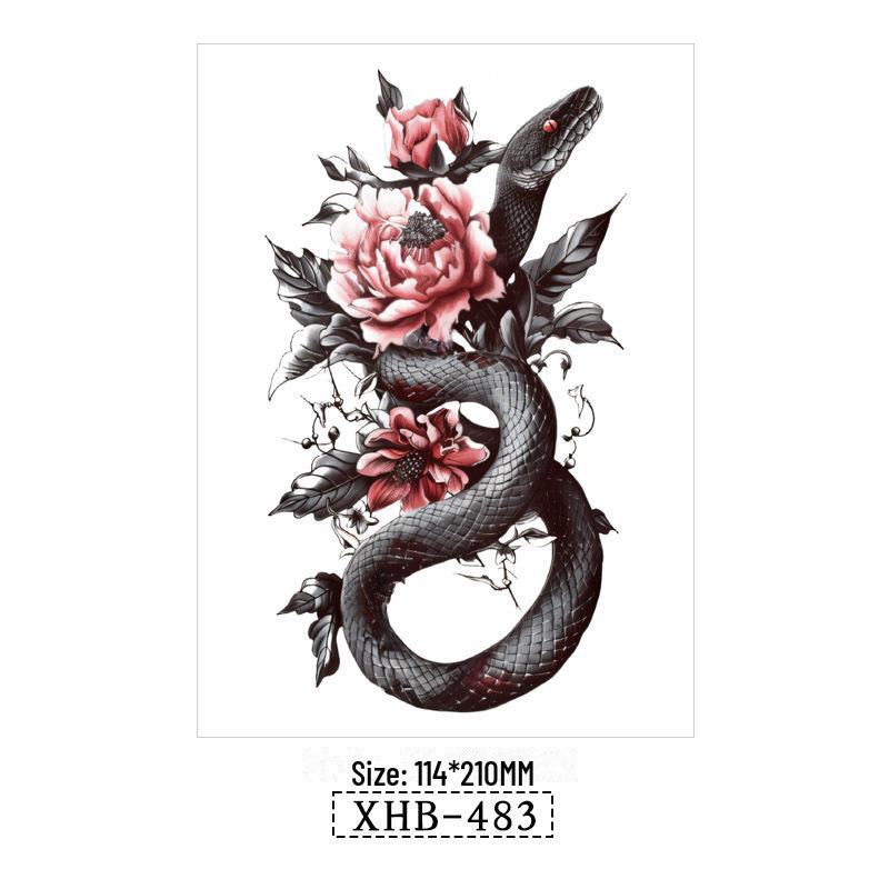 Водонепроникні Чорні Тату-наклейки на півруки з тваринами 114*210MM
Водонепроникні Чорні Тату-наклейки на півруки з тваринами 114*210MM