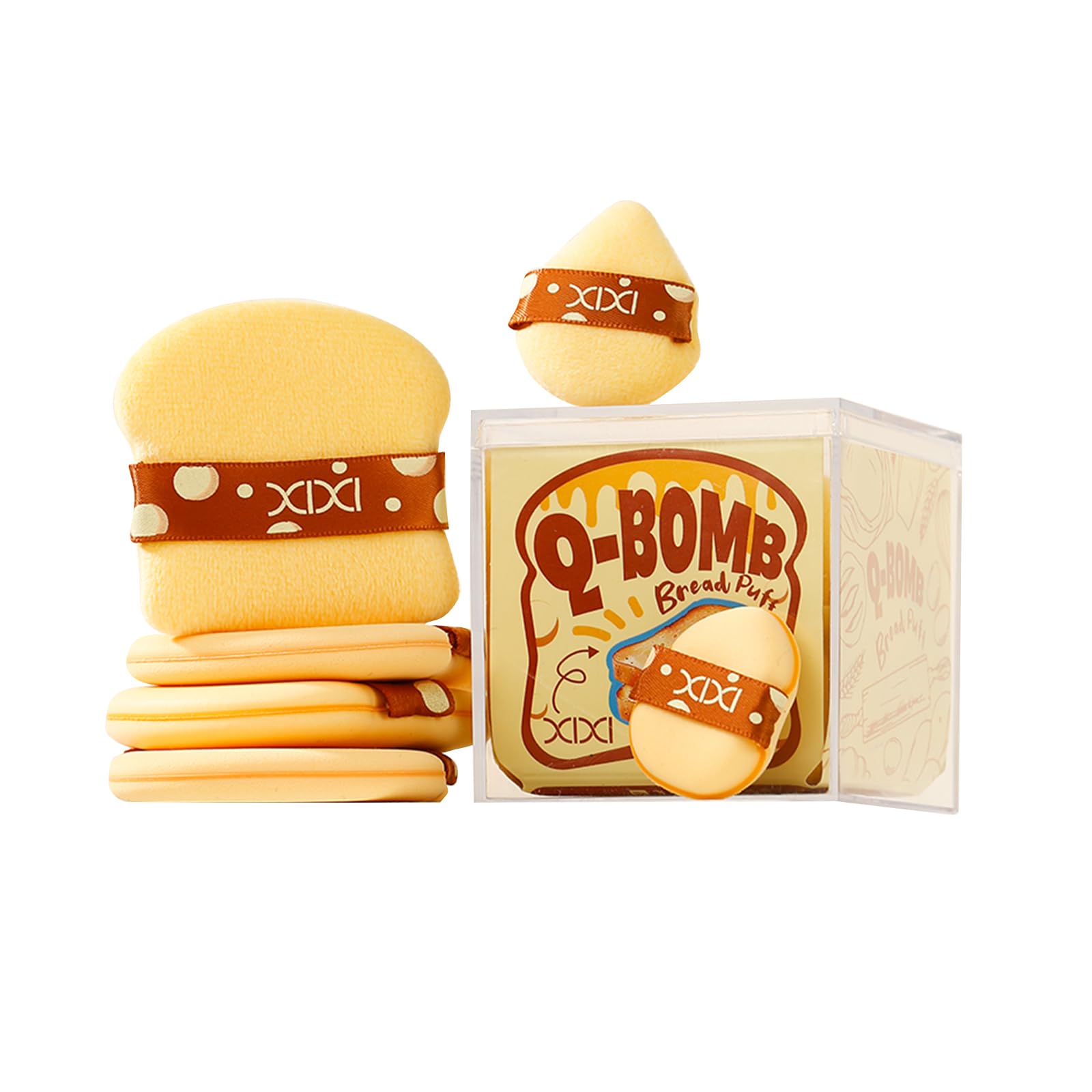 XIXI BOX Makeup Puff Sponge Puff Drop Prevents Foundation Compatible with Liquid Yellow Set, High-Rebound, Diagonal-Cut Shape, Smudges, Foundation,
XIXI BOX Makeup Puff Sponge Puff Drop Prevents Foundation Compatible with Liquid Yellow Set, High-Rebound, Diagonal-Cut Shape, Smudges, Foundation,