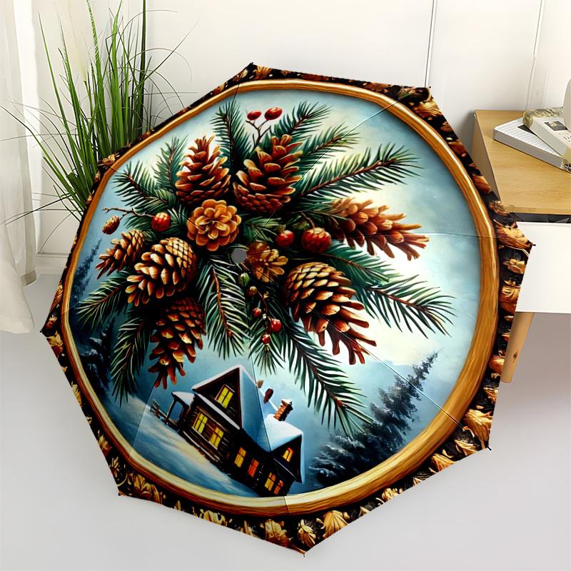 1pc Pinecone Decor Automatic Open/Close Umbrella - Portable Collapsible Umbrella with 8-Rib Stability, Fashion Lovers yy251017082
1pc Pinecone Decor Automatic Open/Close Umbrella - Portable Collapsible Umbrella with 8-Rib Stability, Fashion Lovers yy251017082