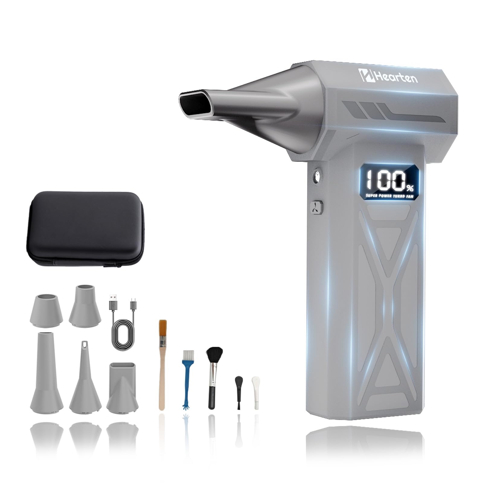 Повітряний пилосос Hearten (Сірувато-білий)
Повітряний пилосос Hearten (Сірувато-білий)