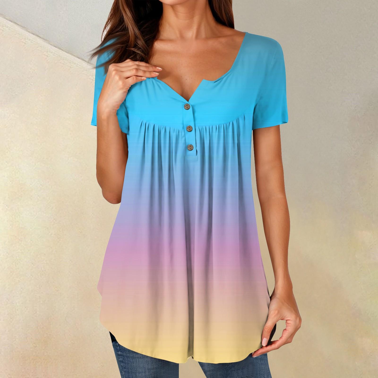 Женские туники, топы, нарядные, повседневные, летние, рубашки с коротким рукавом, свободный крой, плиссированный топ в стиле бохо L синий
Женские туники, топы, нарядные, повседневные, летние, рубашки с коротким рукавом, свободный крой, плиссированный топ в стиле бохо L синий