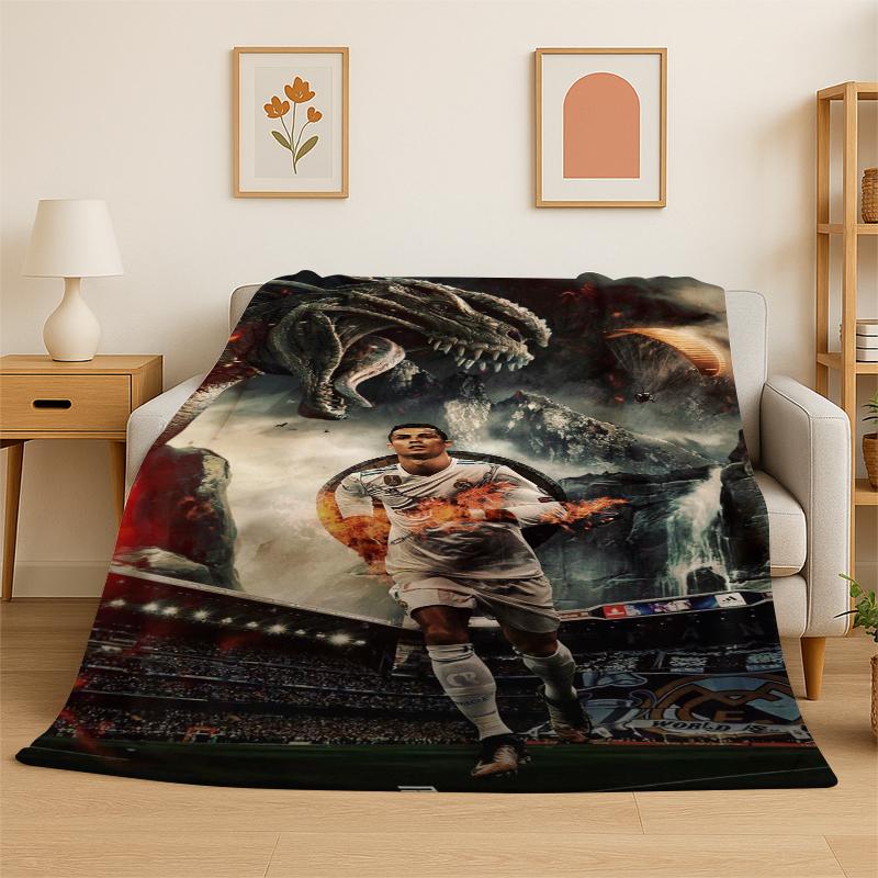 CR12 Goat R-Ronaldo Football Star Flannel Blanket Soft Warm Throw Blanket for Bedroom Living Room Bed Travel Camping Picnic Kid 75x90cm
CR12 Goat R-Ronaldo Football Star Flannel Blanket Soft Warm Throw Blanket for Bedroom Living Room Bed Travel Camping Picnic Kid 75x90cm