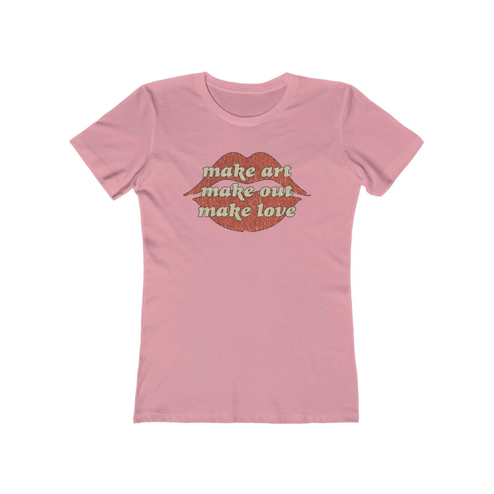 Make Art. Make Out. Make Love. 1971 Vintage Women s T shirt 4XL
Make Art. Make Out. Make Love. 1971 Vintage Women s T shirt 4XL
