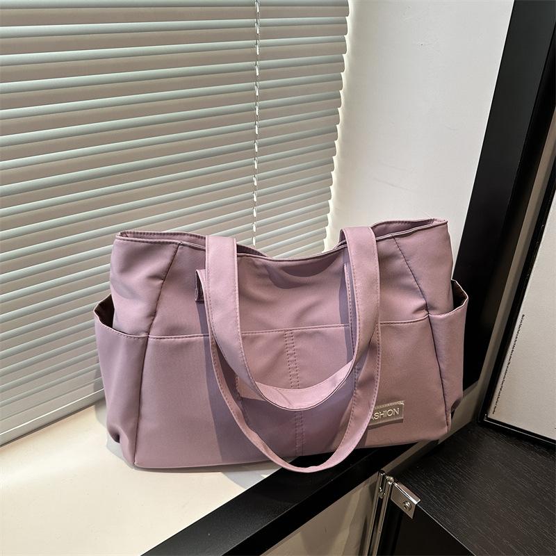 Simple Multi-pocket Shoulder Bags for Women Large Capacity Ladies Work Handbags Solid Color Female Casual Nyl Travel Tote Bag фіолетовий
Simple Multi-pocket Shoulder Bags for Women Large Capacity Ladies Work Handbags Solid Color Female Casual Nyl Travel Tote Bag фіолетовий